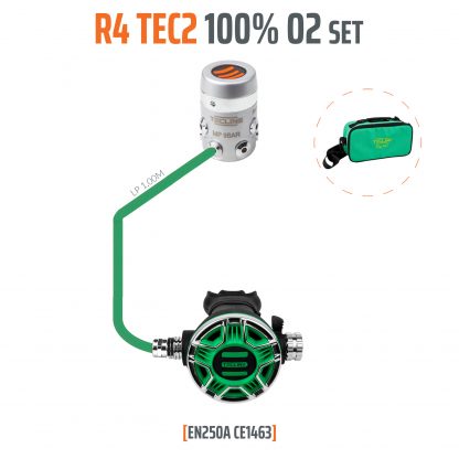 Regulator R4 TEC2 100% O2 M26x2, stage set - EN250A